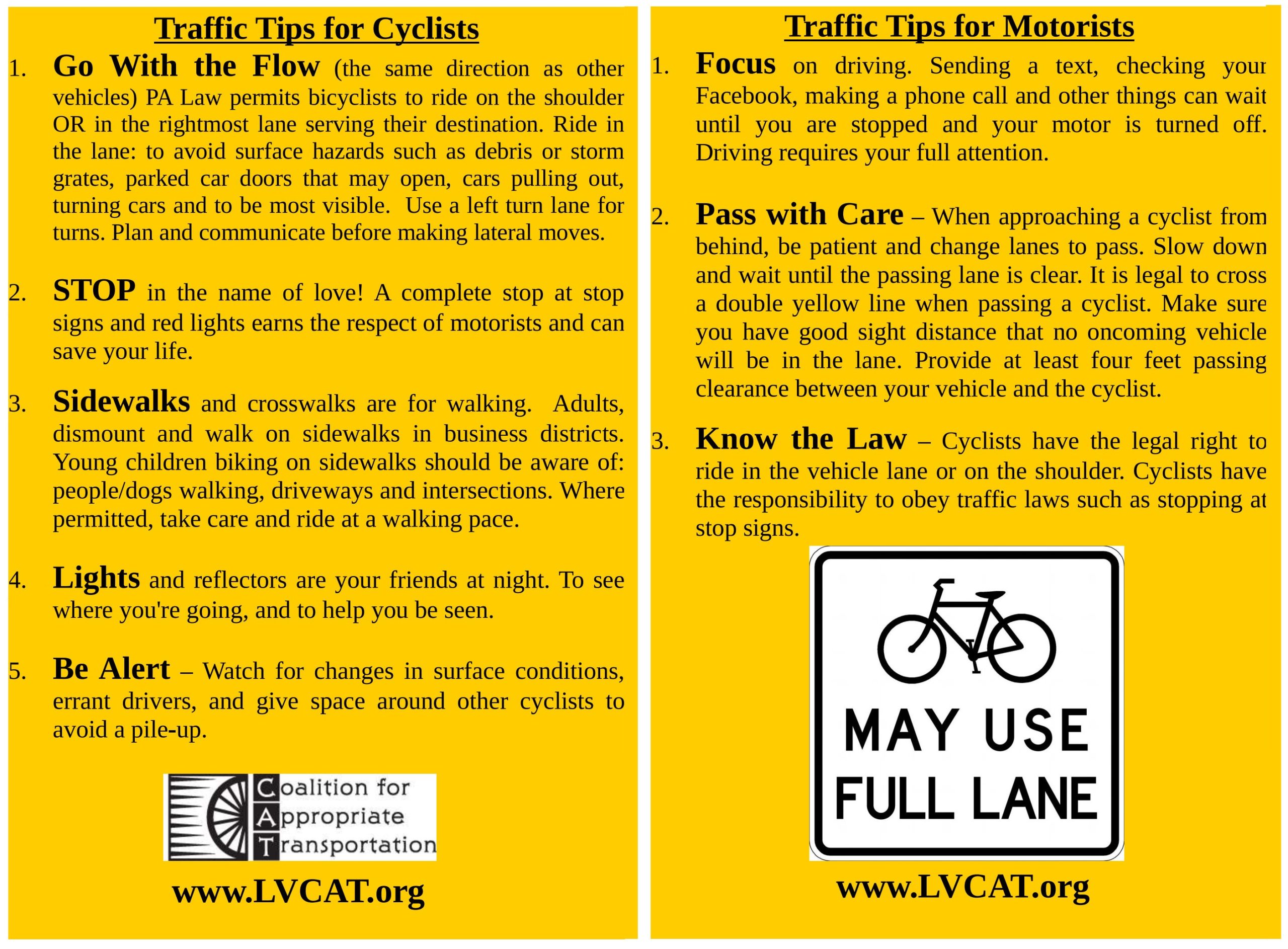Thumbnail for the post titled: Top Traffic Tips for Cyclists and Motorists