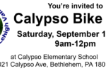 Thumbnail for the post titled: Parents & Kids! Calypso Bike Day – Saturday 9/16